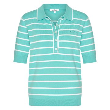 Knitted polo HVS-Jiska -  Turquoise