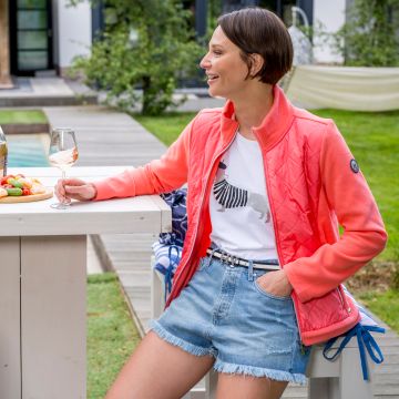 Fleece jacket HVS-Denise -  Peach