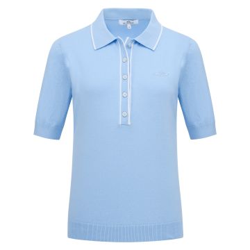 Knitted polo HVS-Jazlyn -  Lightblue